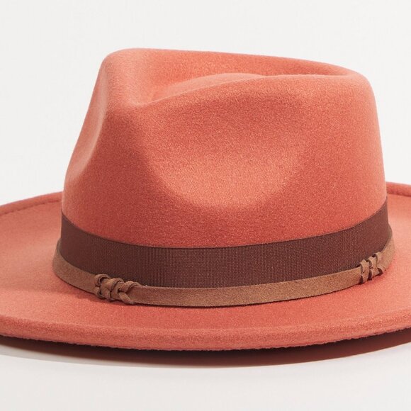 Altar\'d State Double Band Wide Brim Hat in Rust NWT main image 6